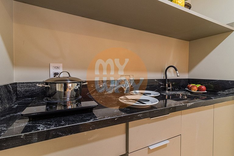 Century Park 1002 | Apto na CB com cozinha e vista frente