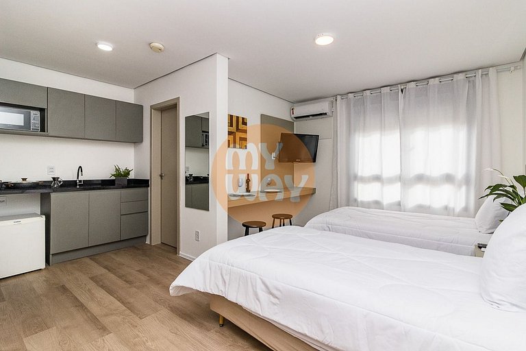 Century Park 610 | Apartamento com cozinha na Cidade Baixa