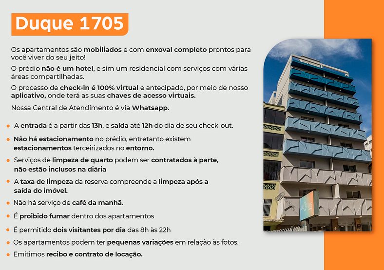 Duque by My Way 701 | Apartamento espaçoso, equipado e com v