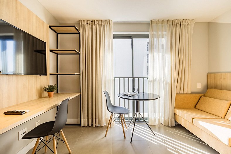 GO 24 - 1015 | Apartamento moderno e confortável na melhor r