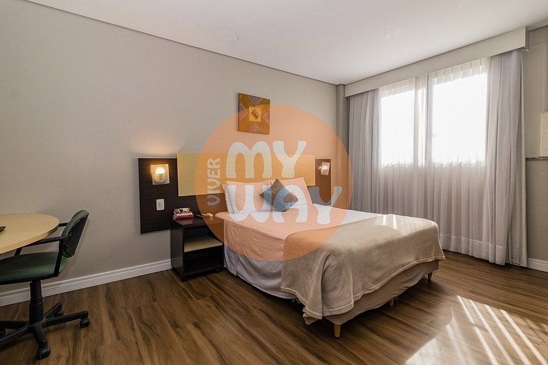 Studio 509| Cama de casal | Century Park Living