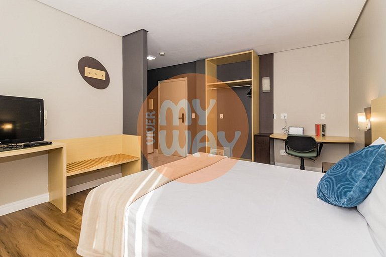 Studio 509| Cama de casal | Century Park Living