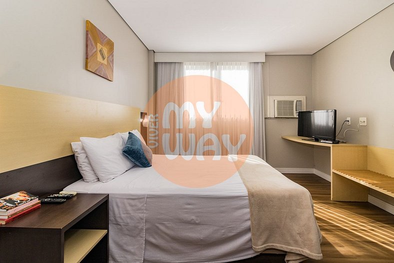 Studio 509| Cama de casal | Century Park Living