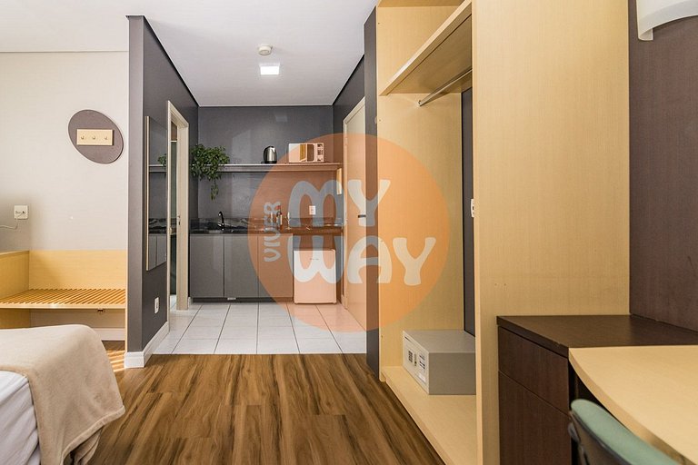 Studio 509| Cama de casal | Century Park Living